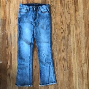 Brandy Melville High-Rise Cropped Flare Jeans